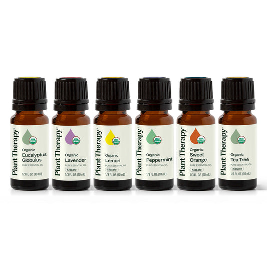 Top 6 Organic Singles Essential Oil Set