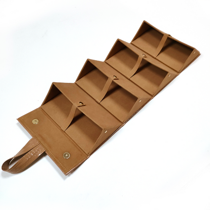 Nude Faux Croco Travel Case