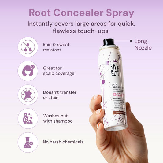 Style Edit Brunette Beauty Travel Size Root Concealer Spray