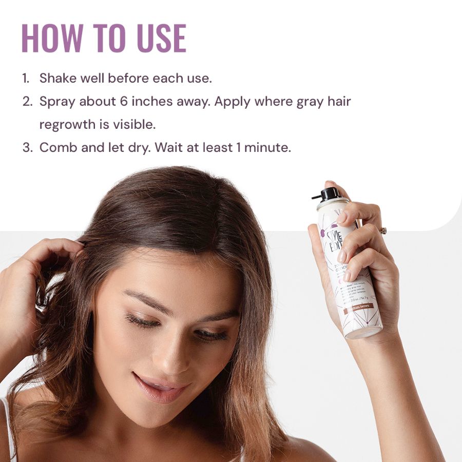 Style Edit Brunette Beauty Travel Size Root Concealer Spray