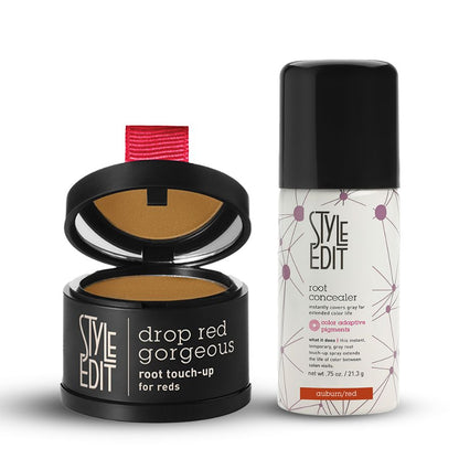 Drop Red Gorgeous Root Touch Up Powder and Travel Size Spray Duo