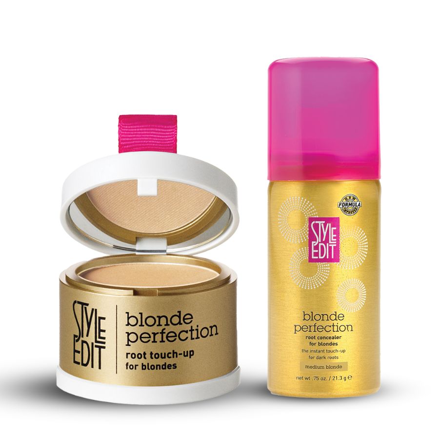 Blonde Travel Duo: Touch Up Powder and Travel Sized Concealer Spray