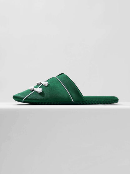 Qipao Collar Buckle Asian Style Slippers