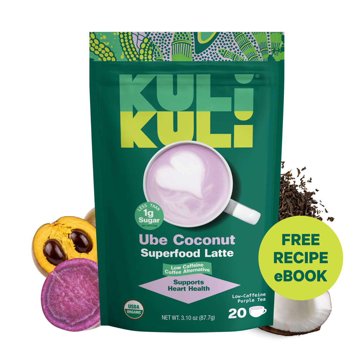 Ube Coconut Latte for Heart Health