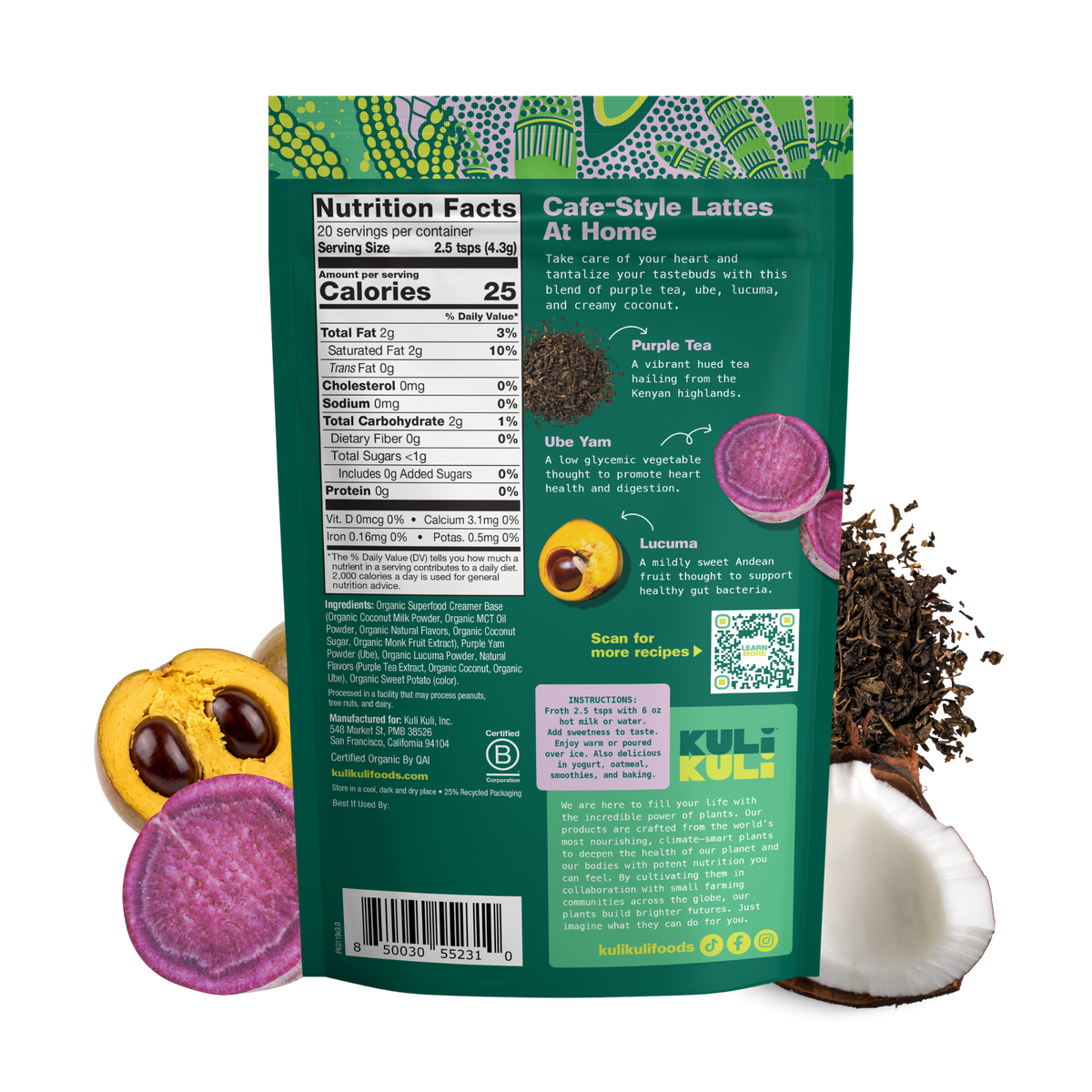 Ube Coconut Latte for Heart Health