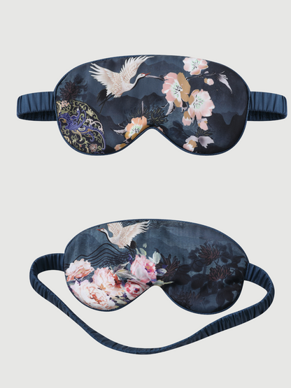 Short Kimono Robe Crane