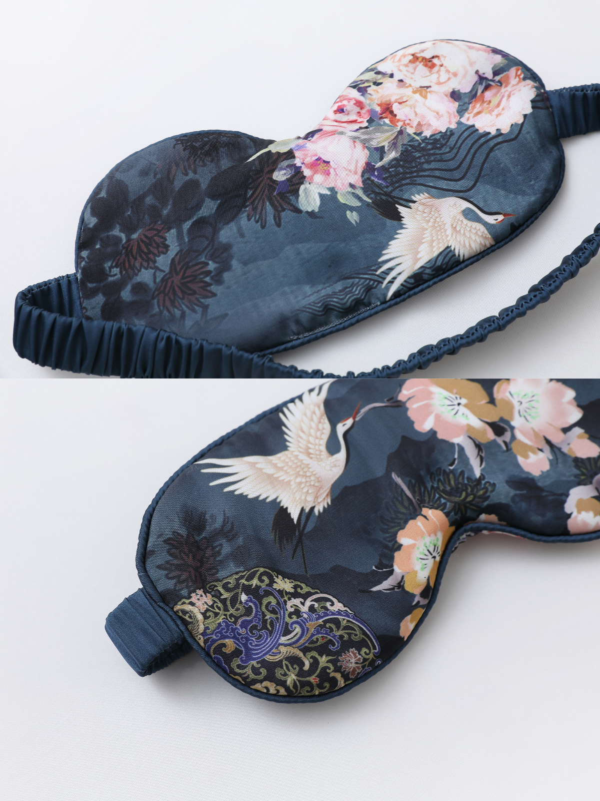 Short Kimono Robe Crane