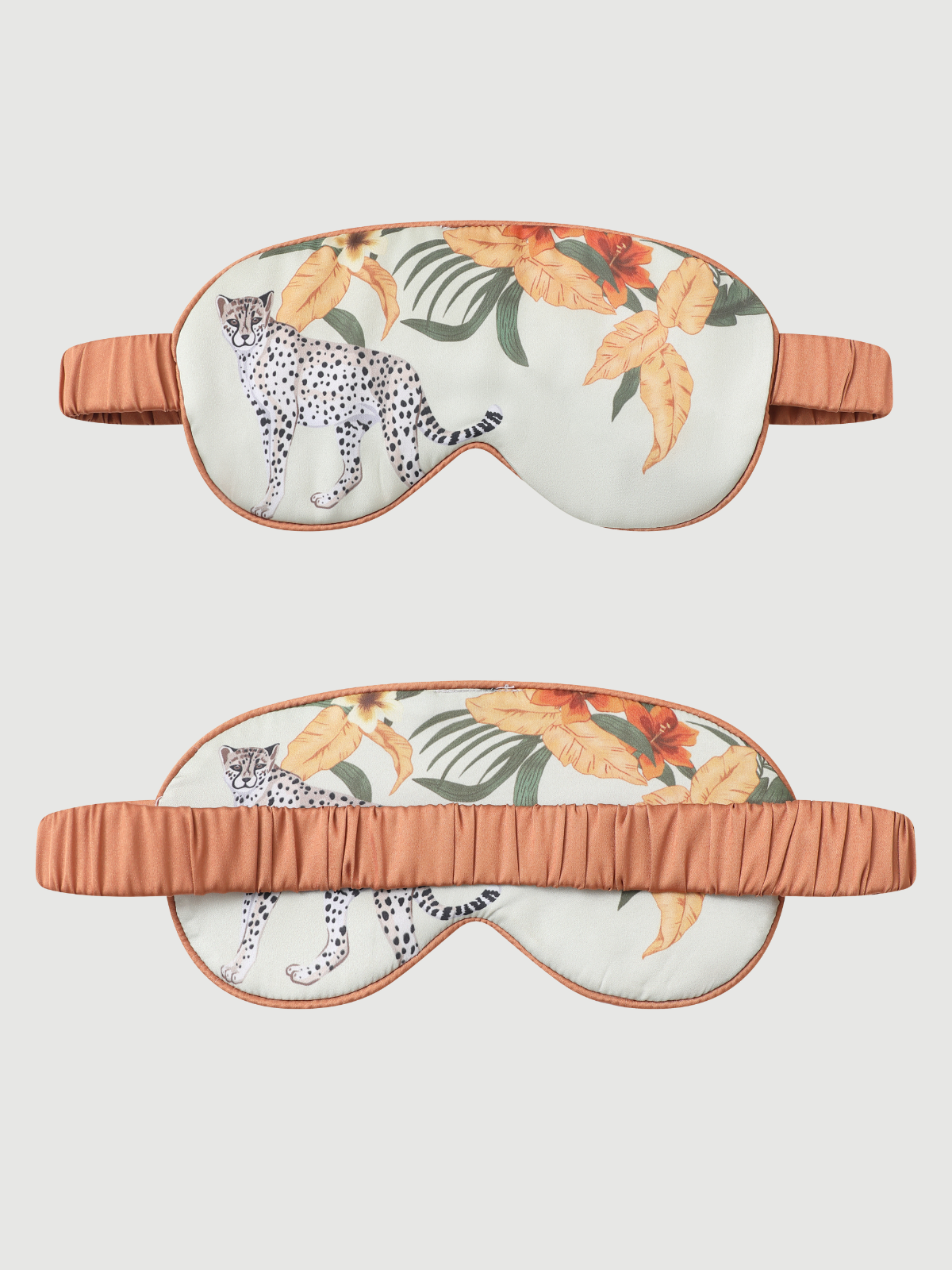 Kimono corto de leopardo naranja