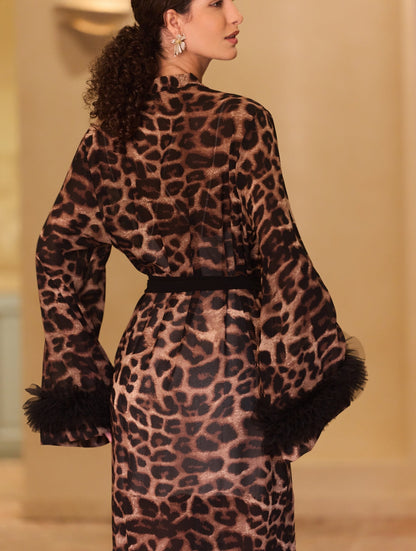 Wild Leopard Kimono Robe