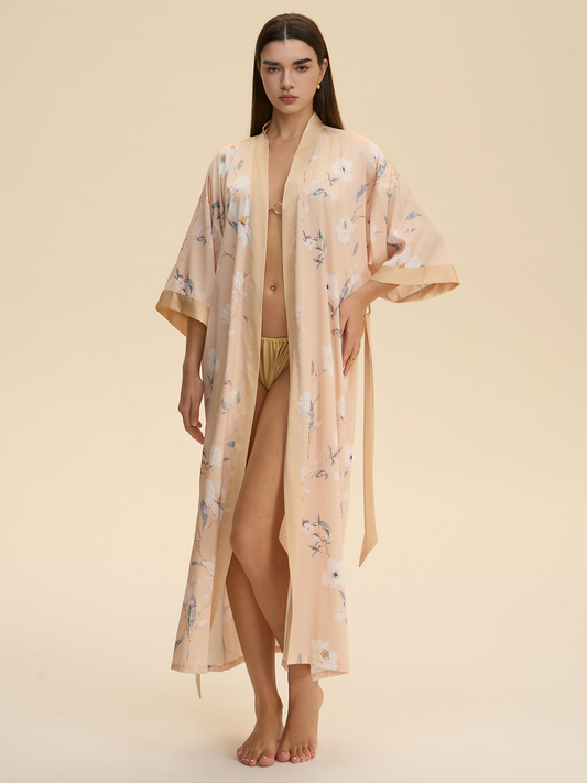 Champagne Blossom Kimono Robe