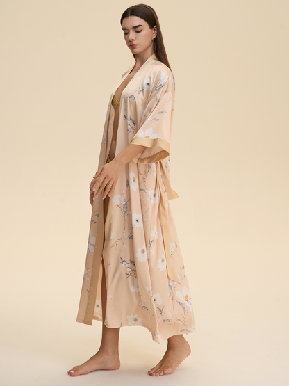 Champagne Blossom Kimono Robe