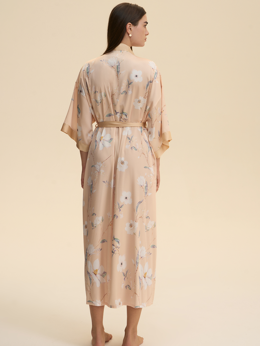 Champagne Blossom Kimono Robe