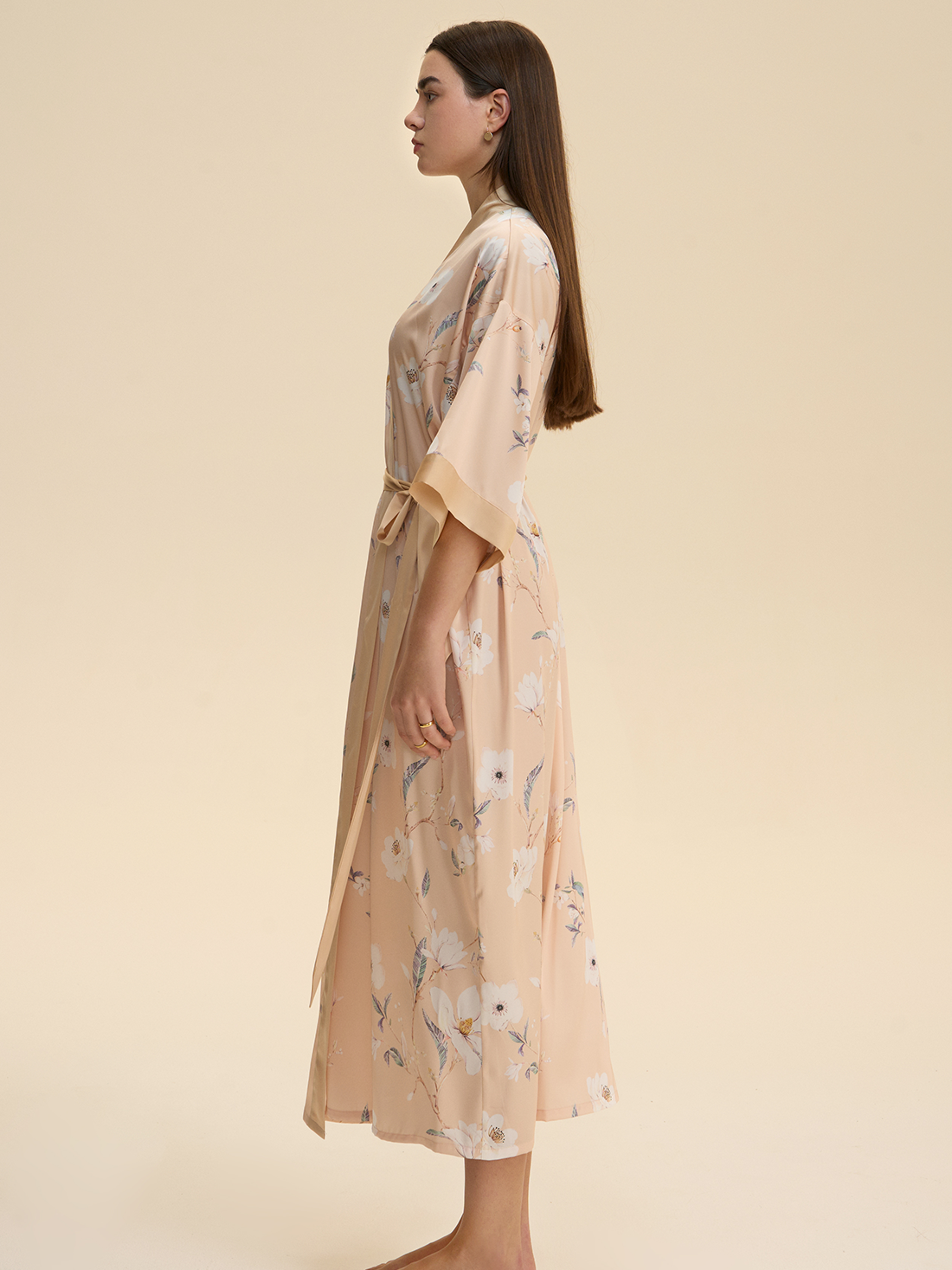 Champagne Blossom Kimono Robe