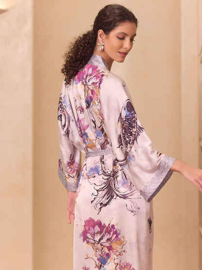 Purple Koi Kimono Robe