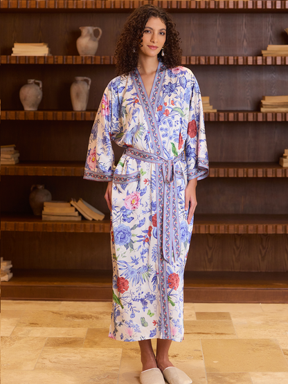Garden Elegance Kimono Robe