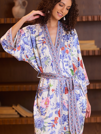 Garden Elegance Kimono Robe