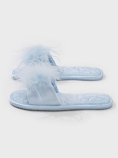 Oriental-Inspired Jacquard Slippers