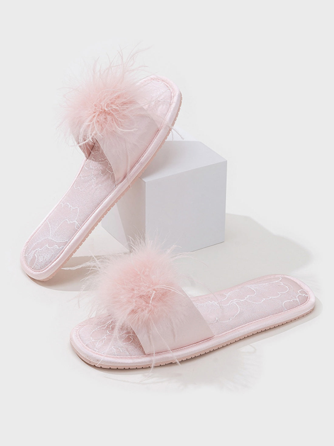 Oriental-Inspired Jacquard Slippers