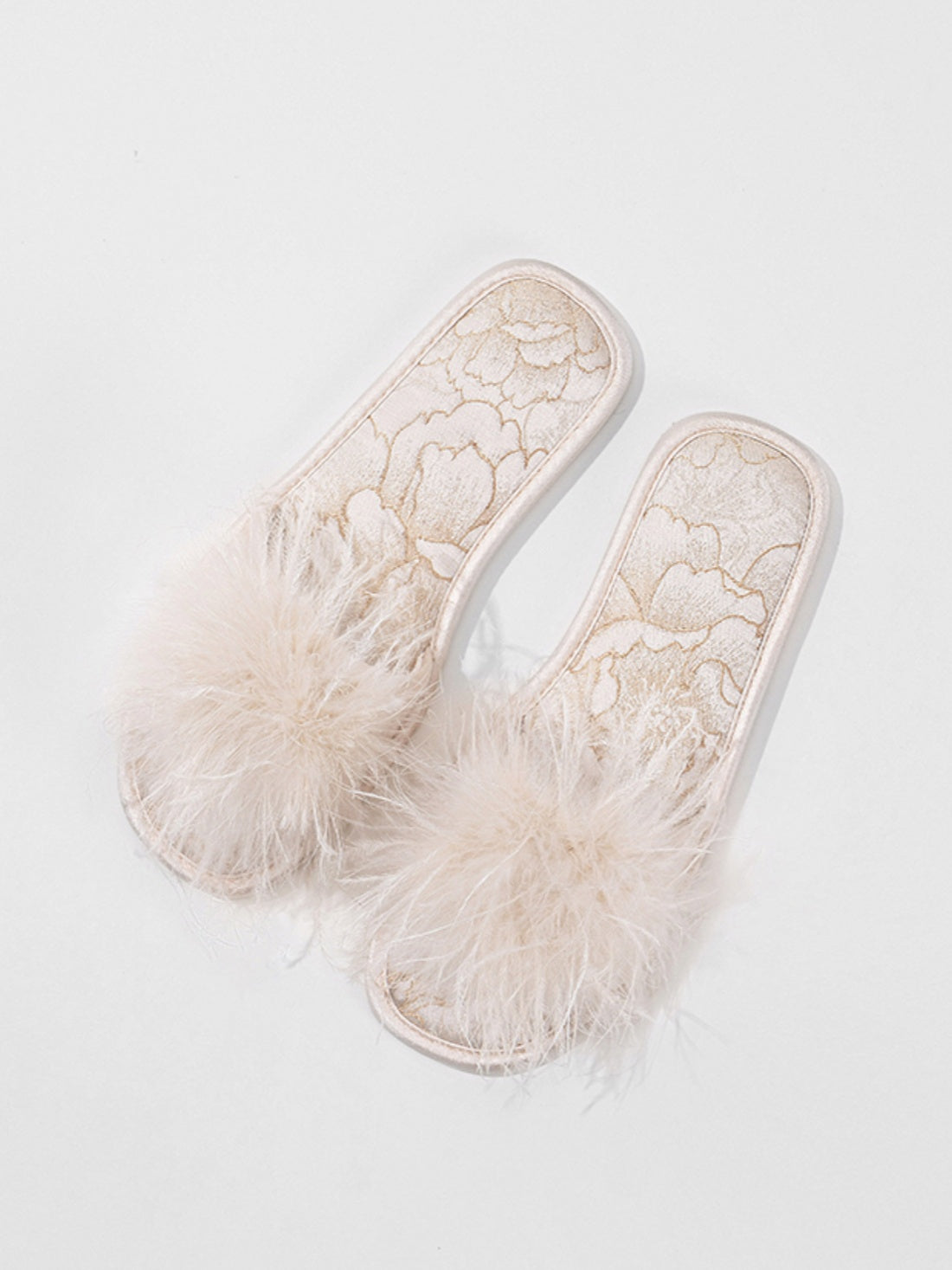Oriental-Inspired Jacquard Slippers