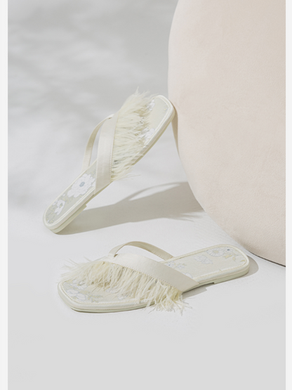 Elegant Summer Toe Ring Slippers