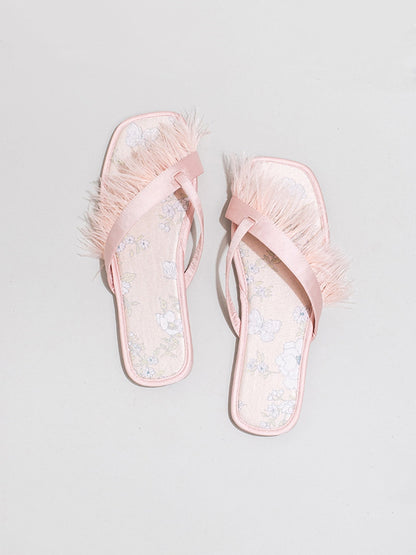 Elegant Summer Toe Ring Slippers