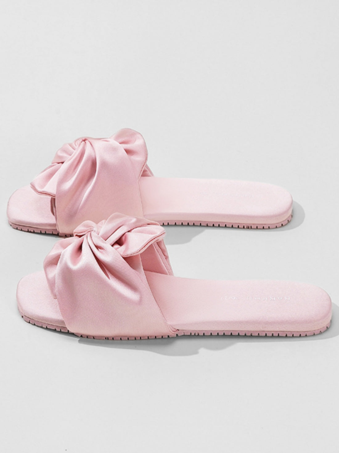 Silky Satin Bow Slippers