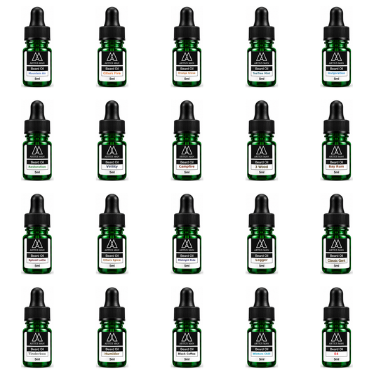 Lot d'échantillons d'huiles à barbe de 20 pièces – La collection complète de parfums Artius Man