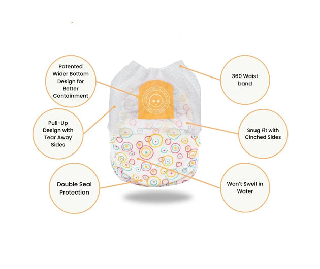 Little Toes® Natural Swim Diapers — On-the-Go 2 Pack