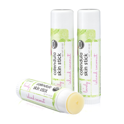 Island Coconut Skin Stick - Organic Moisture Stick - Travel Size