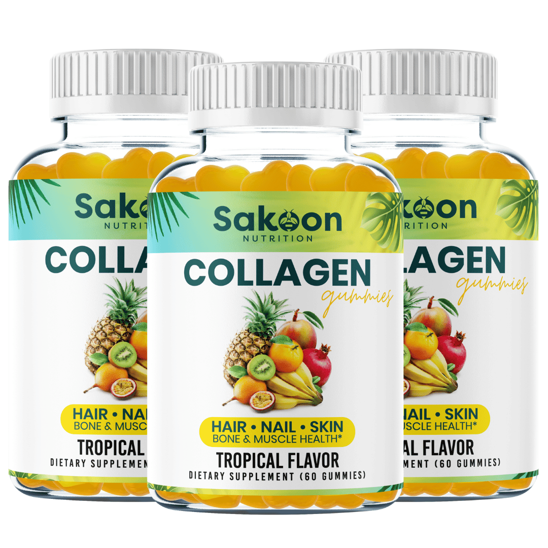 Halal Marine Collagen Gummies for Anti-Aging, Hair, Skin & Nails
