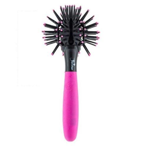 The Twirler Ball Brush- Neon Pink