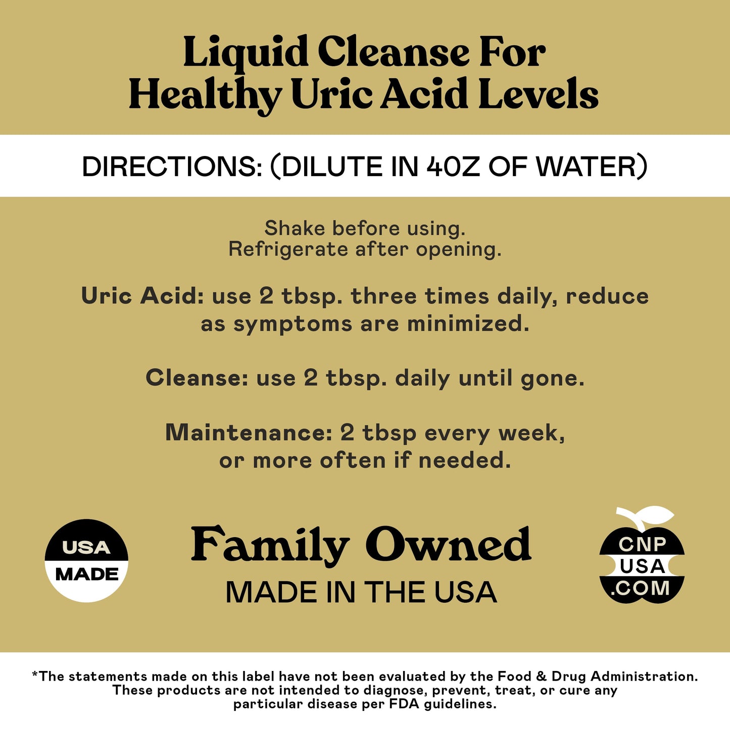 Uric Acid Complete - 16oz Glass Bottle