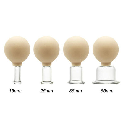 Glass Facial Cupping 4pc Set