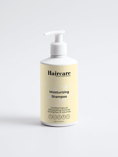 Moisturising Shampoo bottle — COSMOS Natural certified, gluten-free, nut-free — Daily Health & Beauty