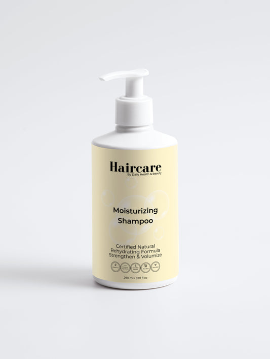 Moisturising Shampoo bottle — COSMOS Natural certified, gluten-free, nut-free — Daily Health & Beauty