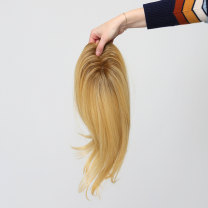 Clio 16 M Français | Topper Cheveux Humains Remy (Noué à la main)