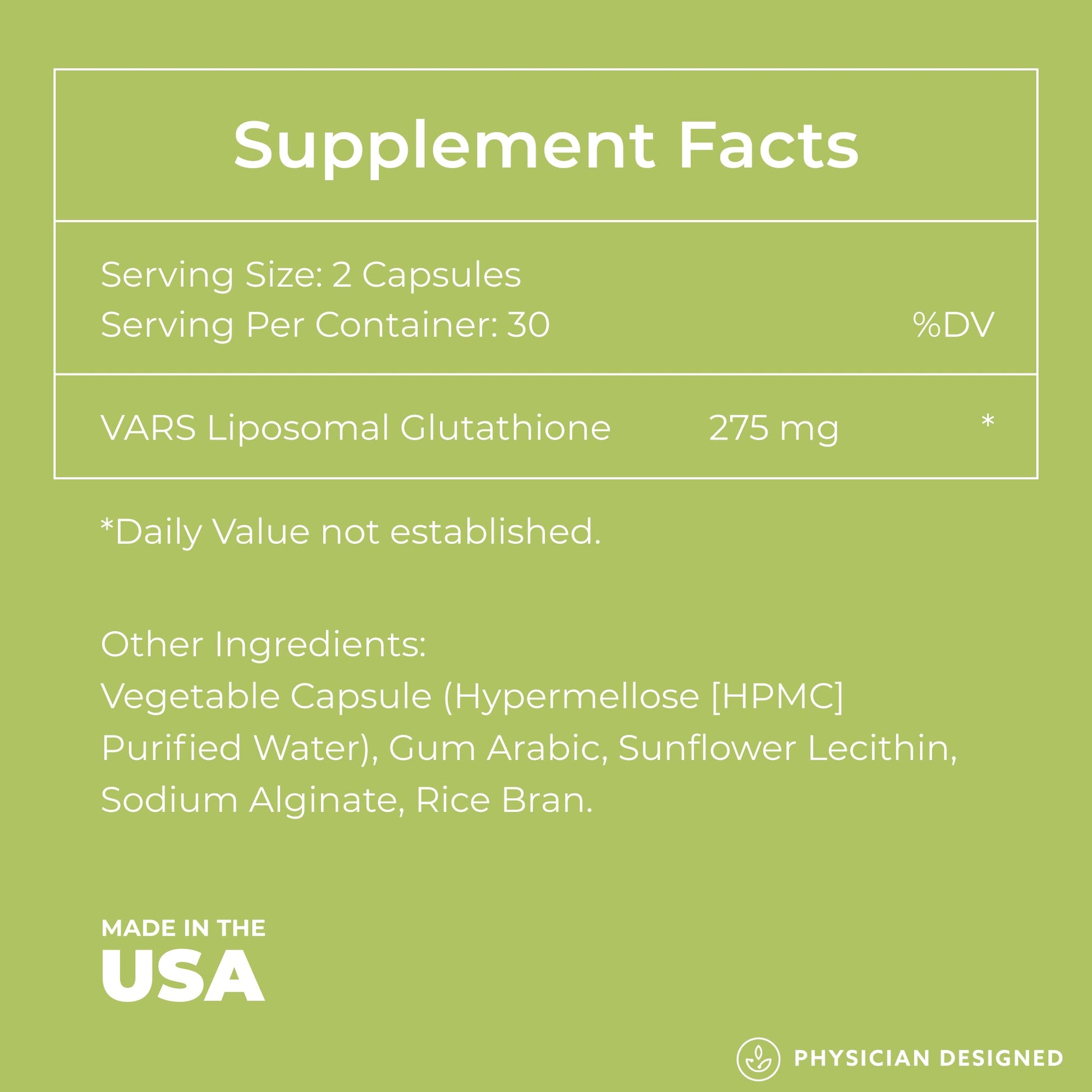 VARS Glutathione Capsules – Daily Health & Beauty