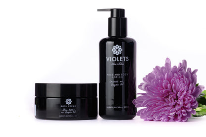 Face and Body Lotion with Argan and Avocado oil.