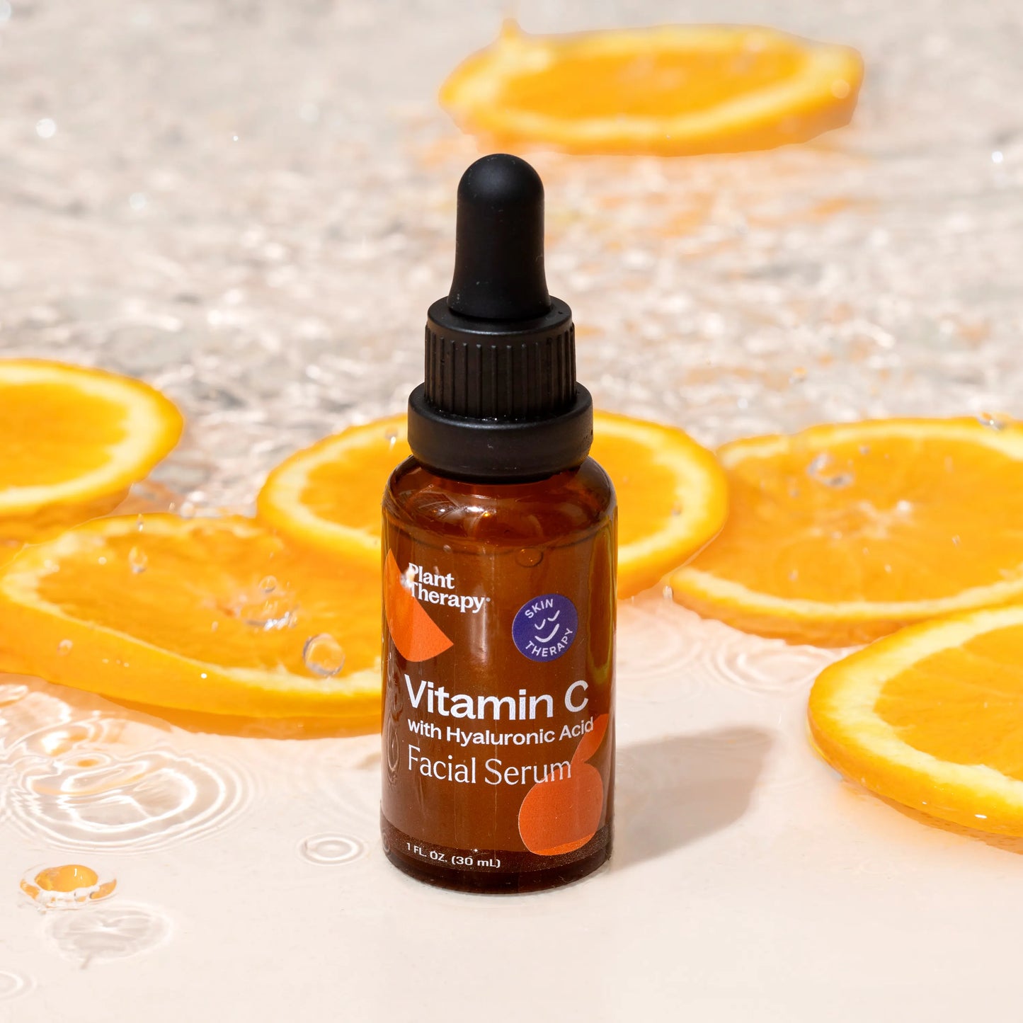 Suero facial de vitamina C con ácido hialurónico