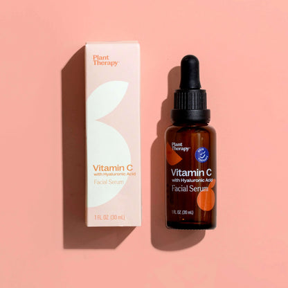 Suero facial de vitamina C con ácido hialurónico
