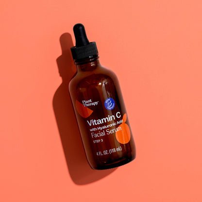 Suero facial de vitamina C con ácido hialurónico