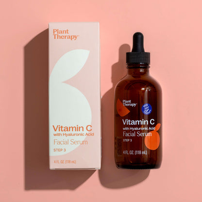 Suero facial de vitamina C con ácido hialurónico