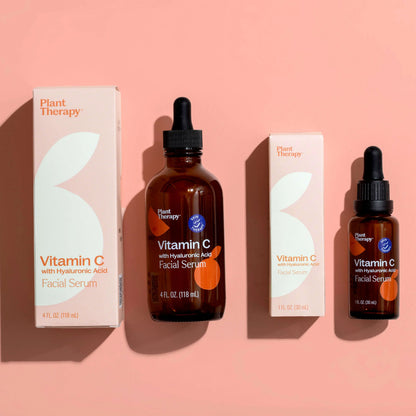 Suero facial de vitamina C con ácido hialurónico