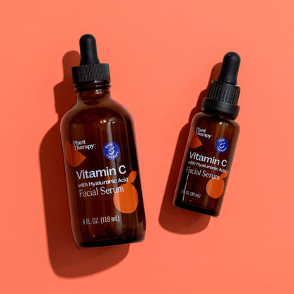 Suero facial de vitamina C con ácido hialurónico