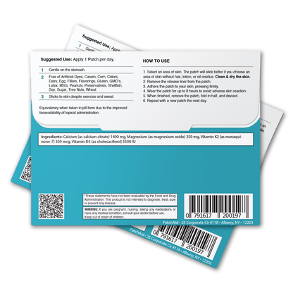Gastric Bypass Surgery Vitamin Patch Pack
