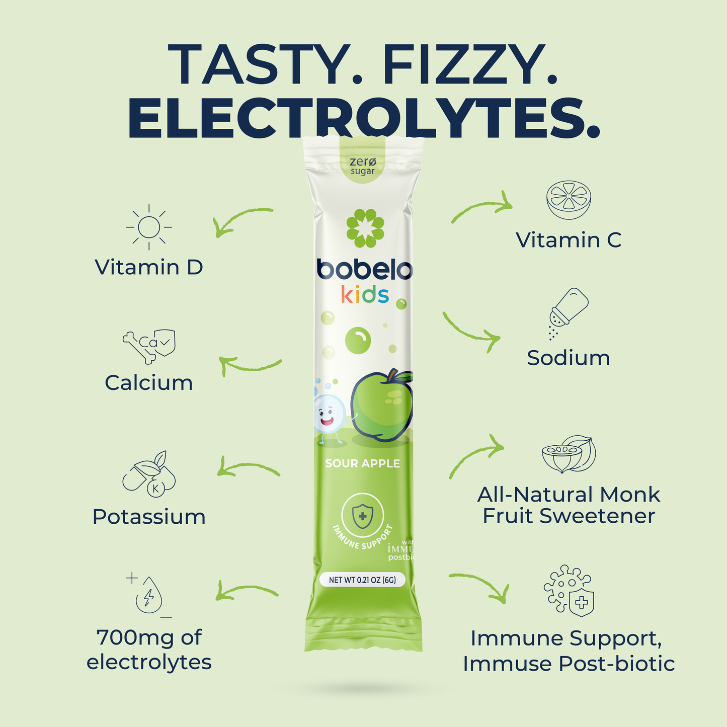 Postbiotic Immunity (Kids) Sour Apple- Holiday Deal!