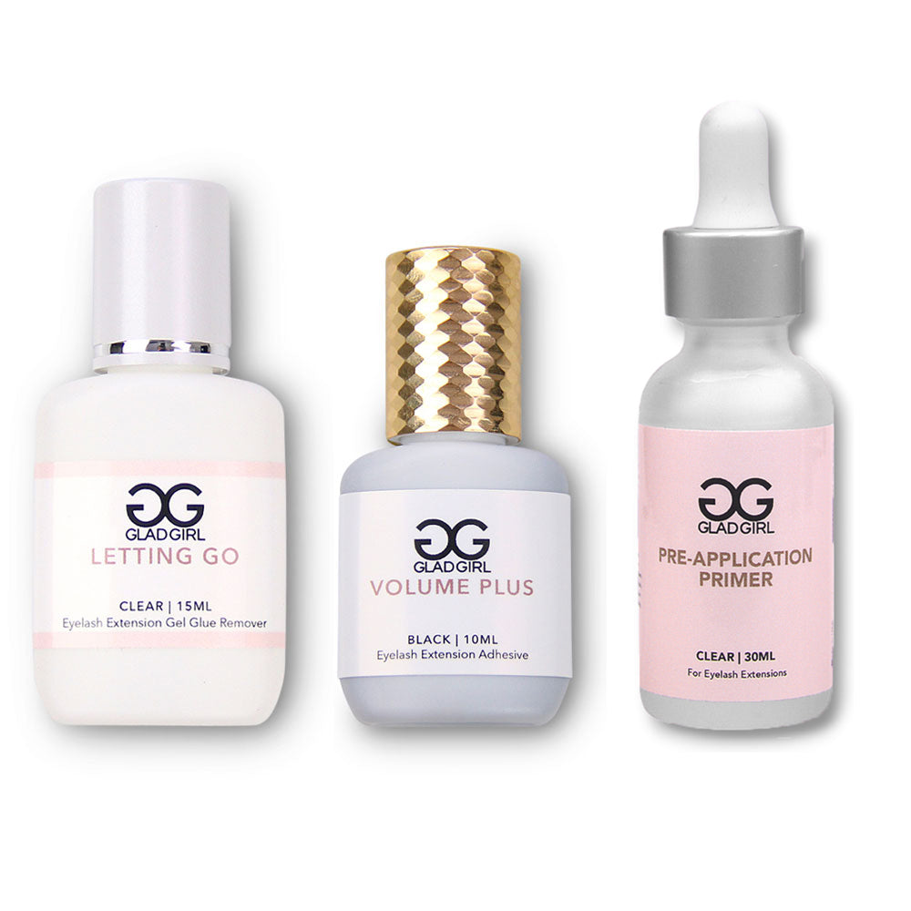 Volume Plus Eyelash Extension Glue + Remover/Primer Combo