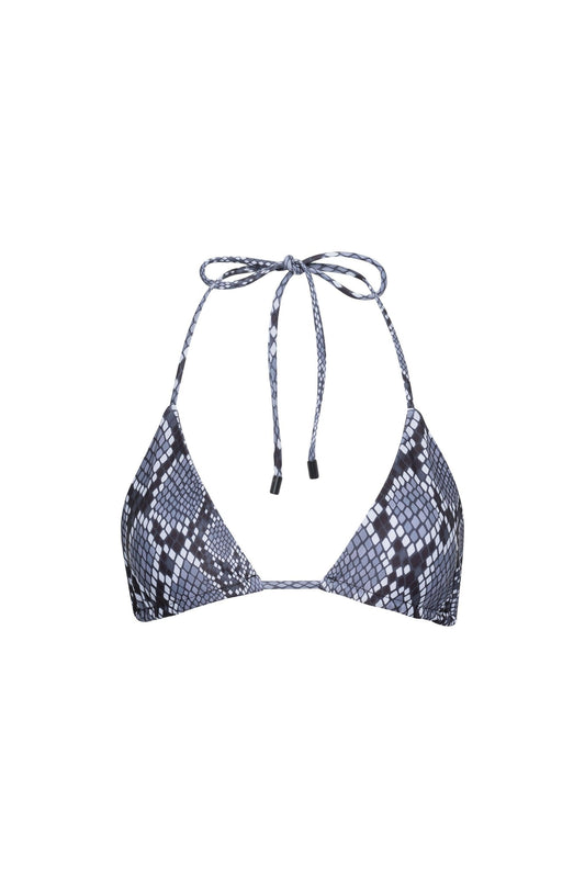 Waikiki Triangle String Bikini Top Snake