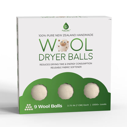 100% Pure New Zealand Wool Dryer Balls