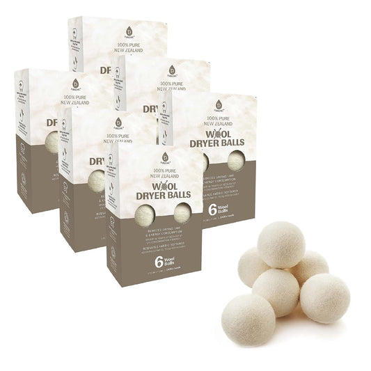 Pursonic 100% Pure New Zealand Wool Dryer Balls - Family Bundle (36 Pack)